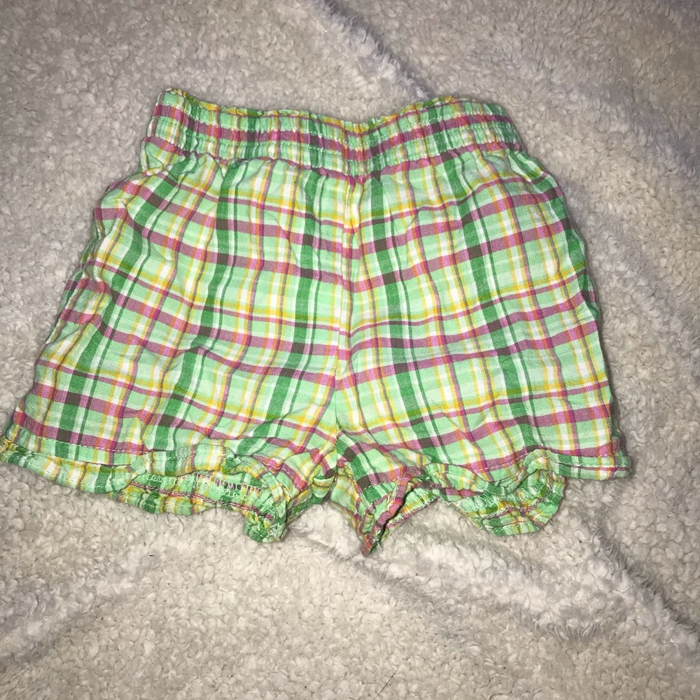 5/$25 SIMPLY BASIC shorts w/ plaid design pull on
